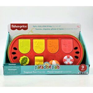 Fisher-Price Paradise Pals Topical Fun Pop-Up Fine Motor Toy For Babies New